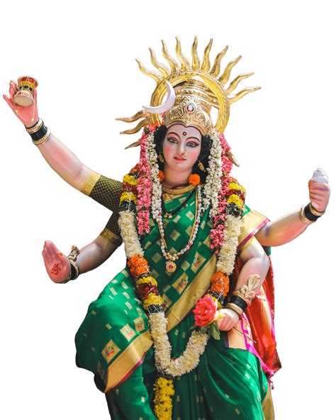 Full Hd Durga Mata Transparent Background Durga Puja Maa Durga Png