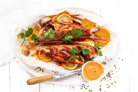 Barbecued Threadfin Bream with Harissa & Lemon — Angelakis Bros