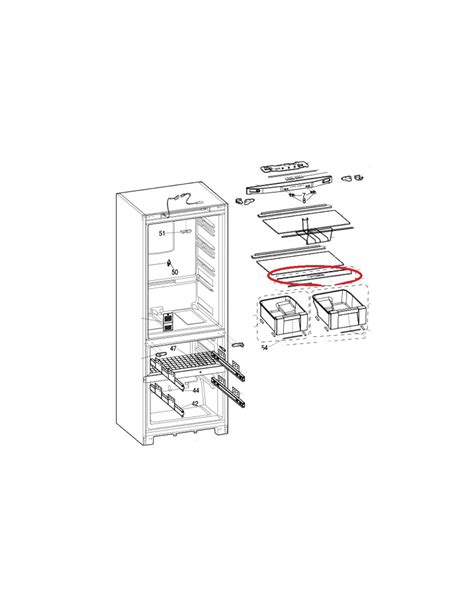 Profil Couvre Bac à Légumes pour Réfrigérateur E4DAAXC Hotpoint