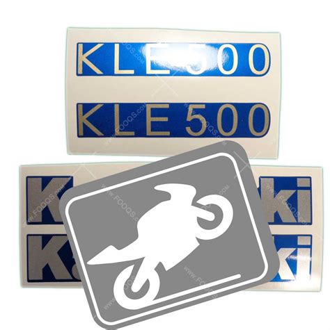 Kawasaki Kle 500 2006-2007 blau Aufkleber Fooqs.com