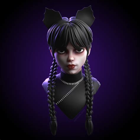 Black Cat Wednesday Addams - Finished Projects - Blender Artists Community