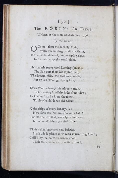 Eighteenth Century Poetry Archive Works The Robin An Elegy