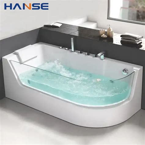 Modern And Fashionable Acrylic Jet Bathtub Whirlpool Massage Bathtub With Led Lights China One