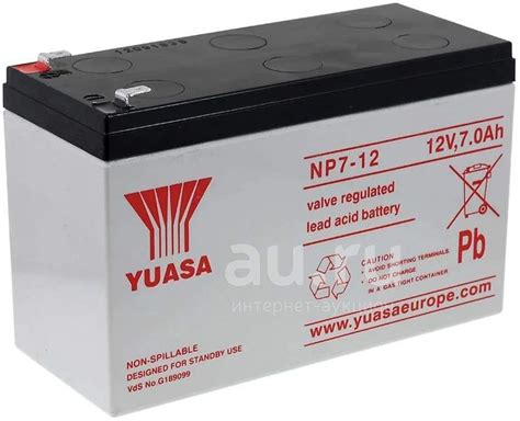Аккумулятор Yuasa NP7-12 12В 7Ач — купить в Красноярске. ИБП ...