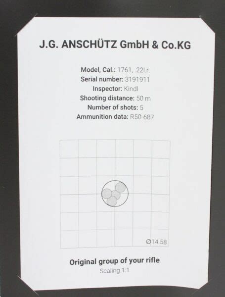 Anschutz 1761 Hb Nuss Monte Carlo 22lr 20 W 5061 Cco