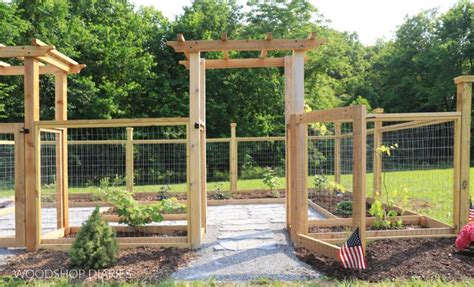 How To Build A Garden Arbor Building Plans With Optional Gate