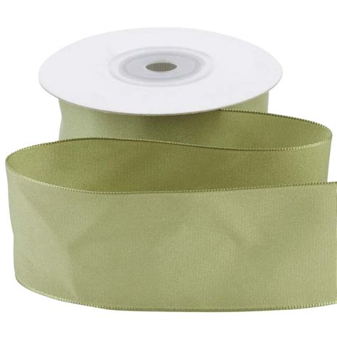 Olive Green Satin Wired Ribbon Ribbon And Trims Craft