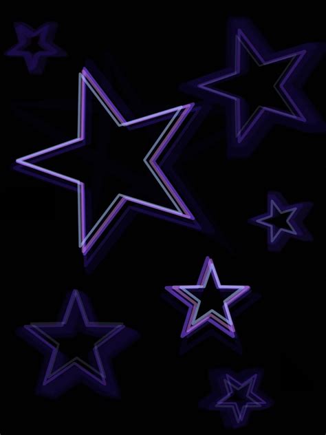 Purple Stars Wallpaper