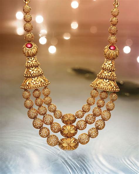 Antique Gold Necklace For Indian Bridal Jewelry