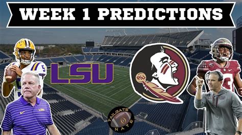 Lsu Vs Florida State Game Prediction 2023 College Football Week 1 Youtube