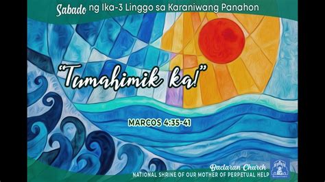 Baclaran Church Live Mass Sabado Ng Ika Linggo Sa Karaniwang Panahon