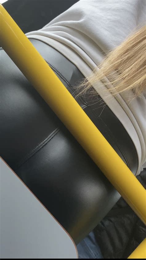 Blonde Girl Ass In Shiny Leather Leggings Video Repost Spandex Leggings Yoga Pants Forum
