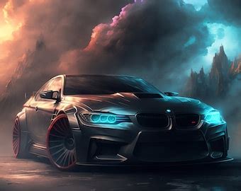 Bmw Inspired Digital Art Digital Car Print Car Poster Bmw