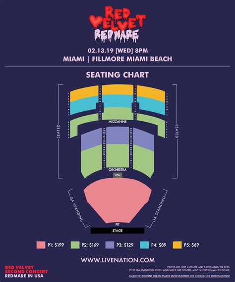 Miami Beach Fillmore Seating Chart: A Visual Reference of Charts ...