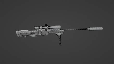 3D AWM Sniper Rifle - TurboSquid 2170897