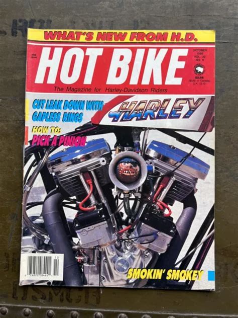 HOT BIKE MAGAZINE Motorcycle October 1992 Vintage Harley Chopper Bikers Vtg 6 31 PicClick UK