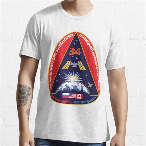 Expedition 34 Mission Patch T Shirt For Sale By Spacestuffplus Redbubble Nasa T Shirts