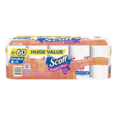 Scott ComfortPlus Toilet Paper, 30 Double Rolls - Walmart.com