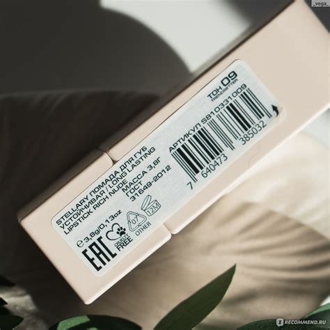 Губная помада STELLARY устойчивая LONG LASTING LIPSTICK RICH NUDE