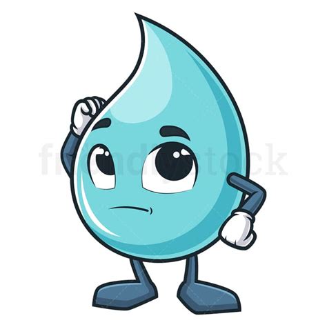 Water Drop Cartoon Vector Graphic Clip Art FriendlyStock