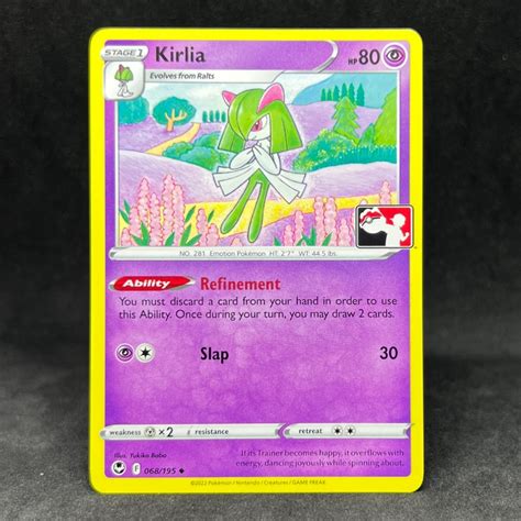 Pokemon Tcg Kirlia 068195 Stamped Non Holo 2024 Play Prize Pack Series