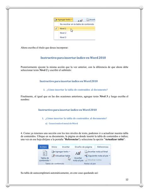 Manejo De Estilos Ndices Tablas De Contenido E Ilustraciones Pdf