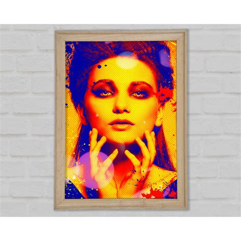 Bright Star Pop Art Gesicht Druck Wayfair De