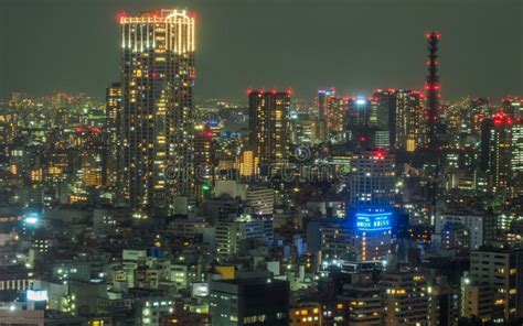 Night lights of Tokyo editorial image. Image of illuminated - 157974480