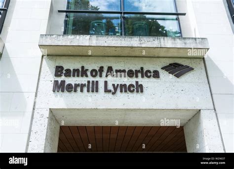 Bank Of America Merrill Lynch Building High Resolution Stock