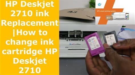 HP Deskjet 2710 ink Replacement| How to change ink cartridge HP Deskjet ...