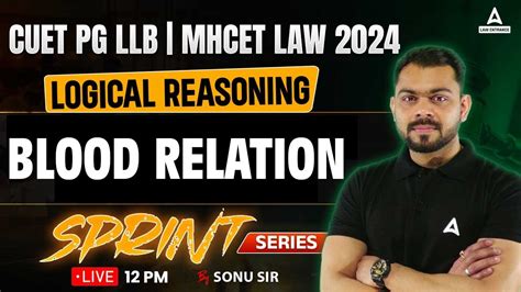 Cuet Pg Llb Mh Cet Llb Logical Reasoning Blood Relation By