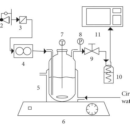 Schematic Of The Experimental Setup For Measuring CO2 Solubility 1