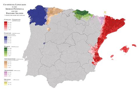 Linguistic map of Spain : r/MapPorn