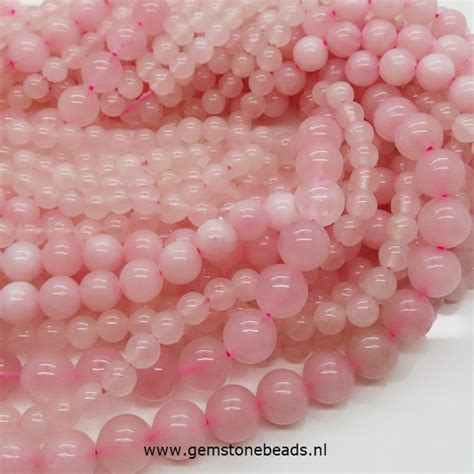 Ronde Rozenkwarts Kralen Van 12 Mm Gemstonebeads