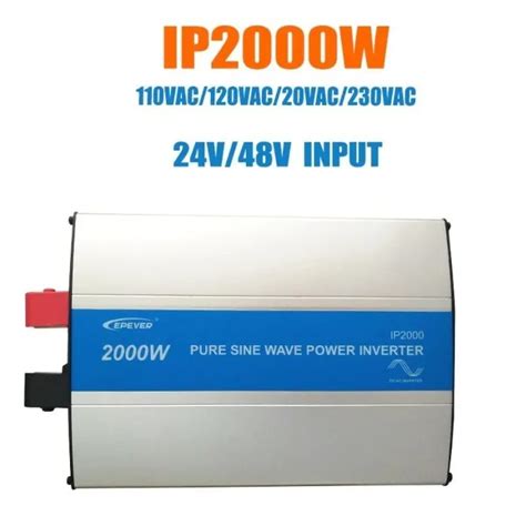 Epever Inverter Pure Sine Wave 2000W IP2000 22 DC24V To 220VAC Lazada