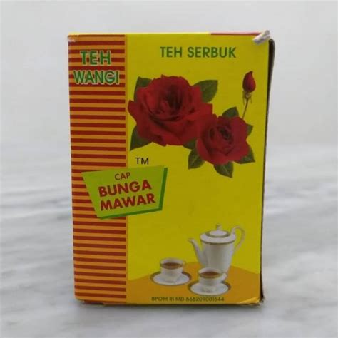 Jual Teh Wangi Cap Bunga Mawar Teh Serbuk 50g Indonesia Shopee Indonesia