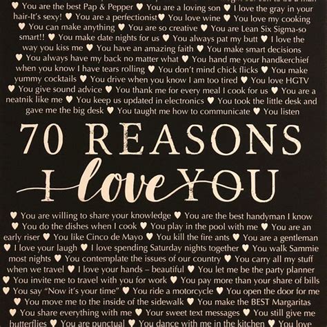 50 Reasons Why We Love You 50th Birthday Present 30th 40th Etsy