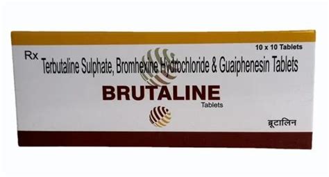 Terbutaline Sulphate Bromhexine Hydrochloride Guaiphenesin Tablets At