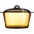 Luminarc France Amberline Blooming Heat Resistant Glass Casserole