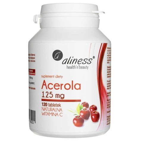 Aliness Acerola Mg Tabletek Naturalna Witamina C