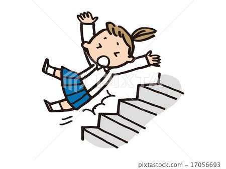 Cartoon Falling Down Stairs