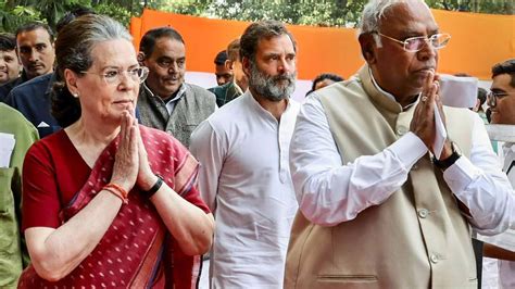 Chhattisgarh Elections Congress Names Sonia Gandhi Kharge Rahul