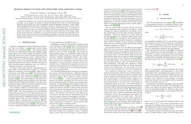 Quantum Channel Correction With Twisted Light Using Compressive Sensing