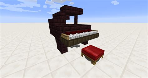 I made Grand Piano using piston_extension and FallingSand : Minecraft