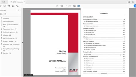 Case Ih Tractor Rb455a Round Baler Service Manual 47546430 Auto Repair Manual Forum Heavy