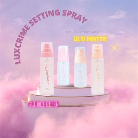 Jual Luxcrime Setting Spray Ulti Matte Oil Control Glow Getter Dewy