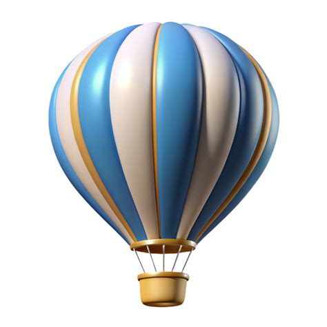 Hot Air Balloon 3d Render 47530835 PNG