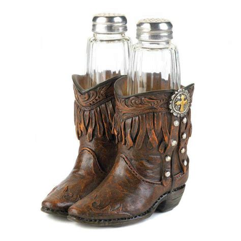 Cowboy Boots Salt And Pepper Shakers Set 10017553 Buffalo Trader Online