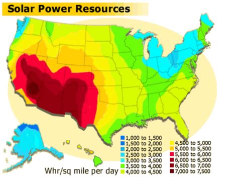 Solar power map