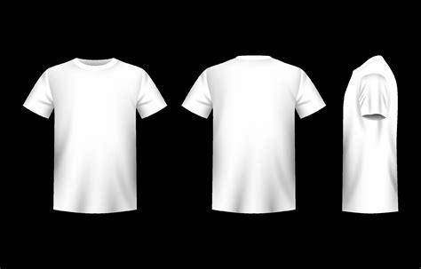 Realistic White Tshirt Mock Up 20526592 Vector Art at Vecteezy